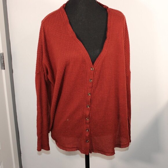 Urban Outfitters Out From Under Waffle Knit Oversized Sweater Small - Picture 2 of 5